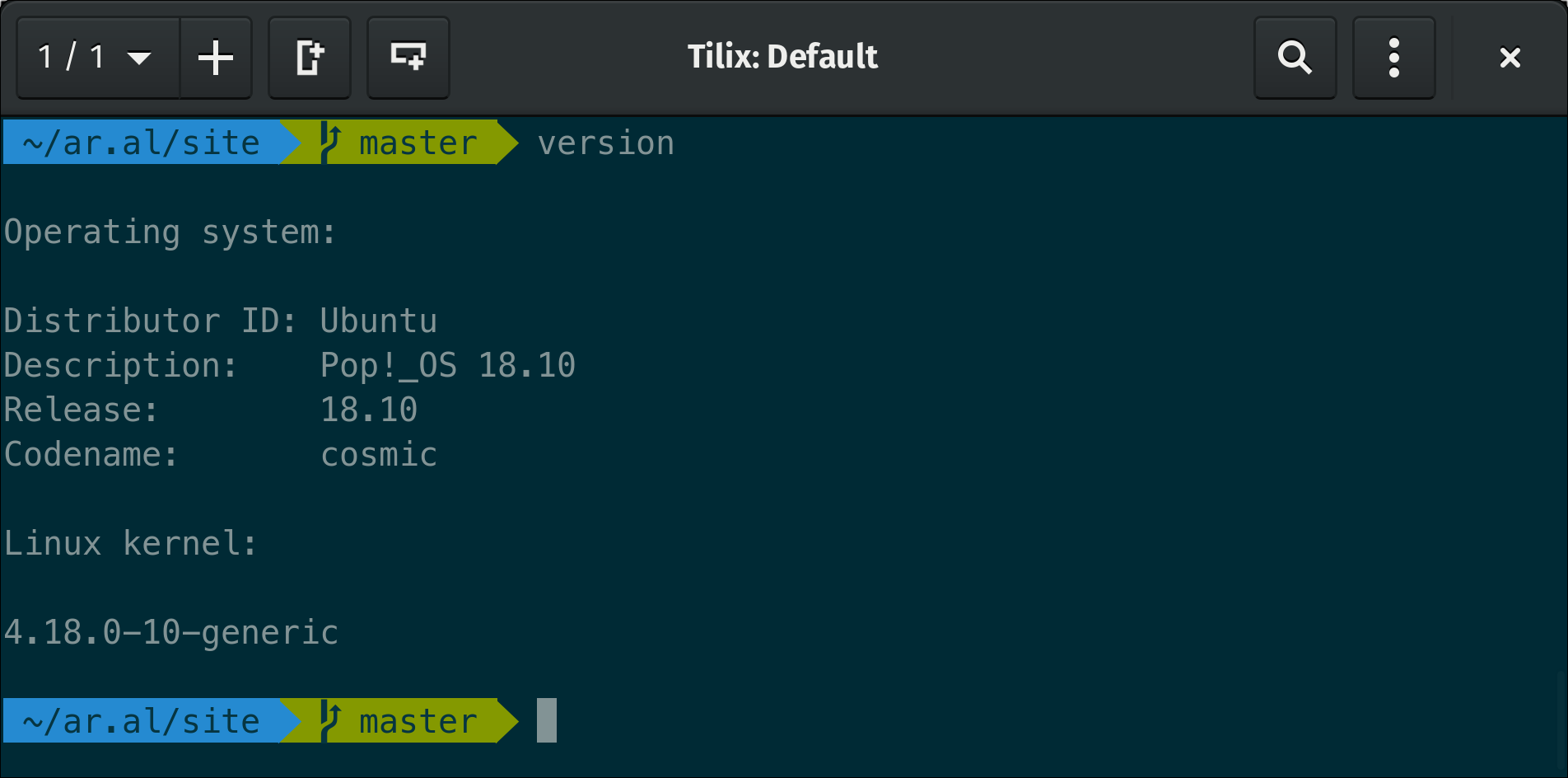 display linux version command line