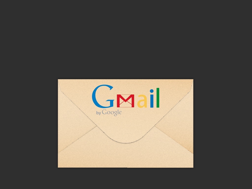 Letter with Gmail logo